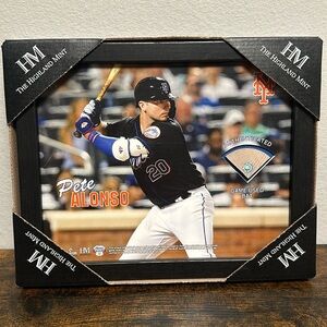 Highland Mint Game-Used Pete Alonso Bat Plaque
